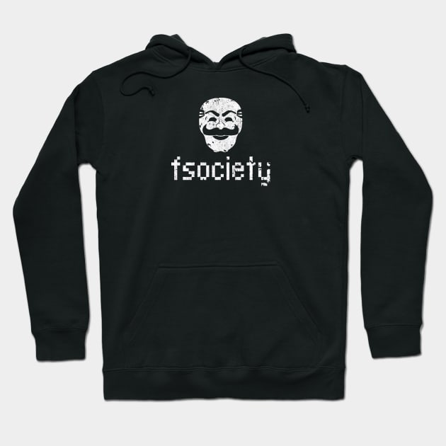 fsociety pixel - Vintage Hoodie by JCD666